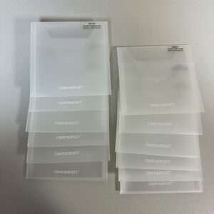 Plastic Craft Storage Envelopes Set of 12 Close To My Heart 6.5" Square Clear